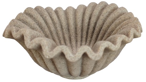 Scalloped pedestal decorative - scalloped,